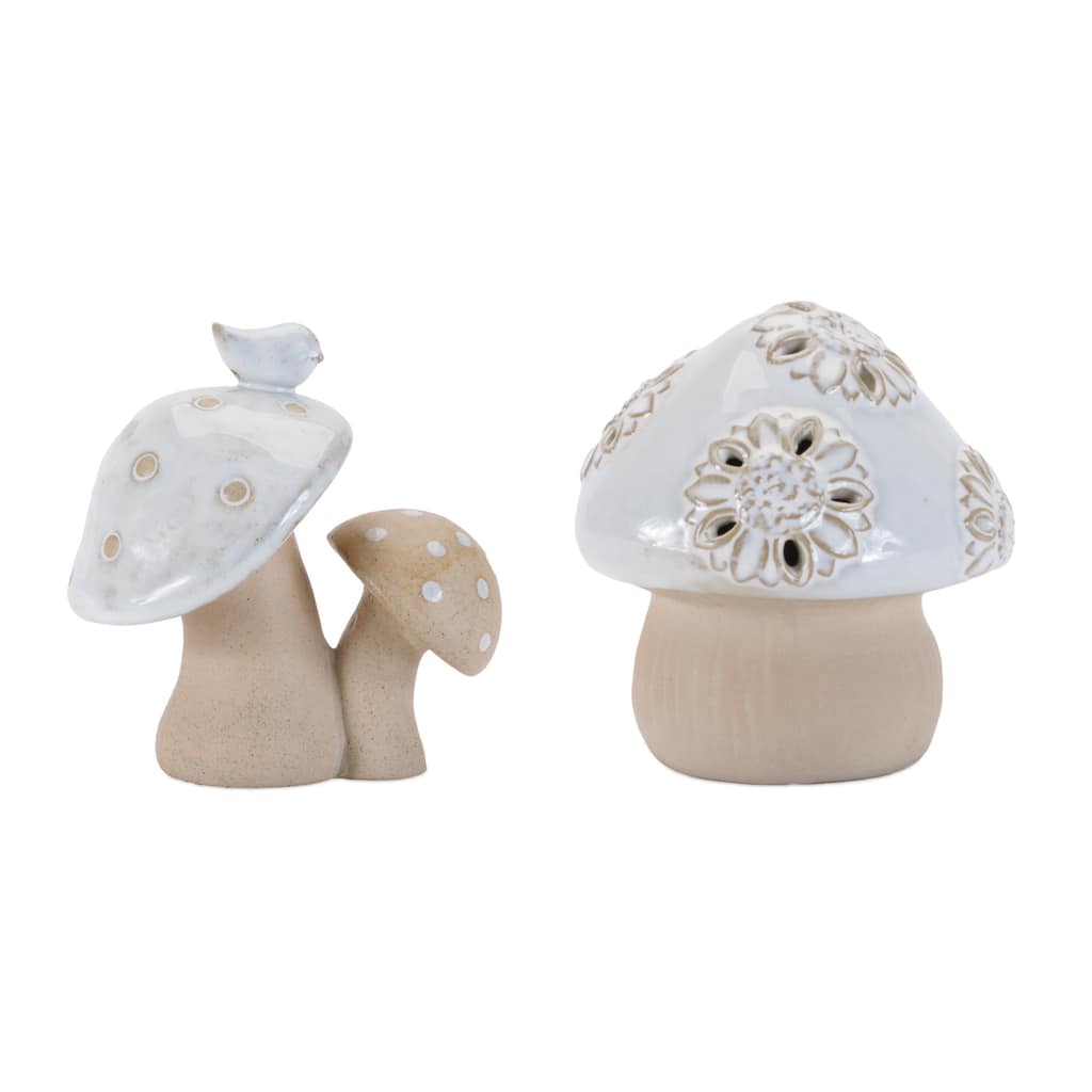Porcelain Mushroom Décor (Set of 6)