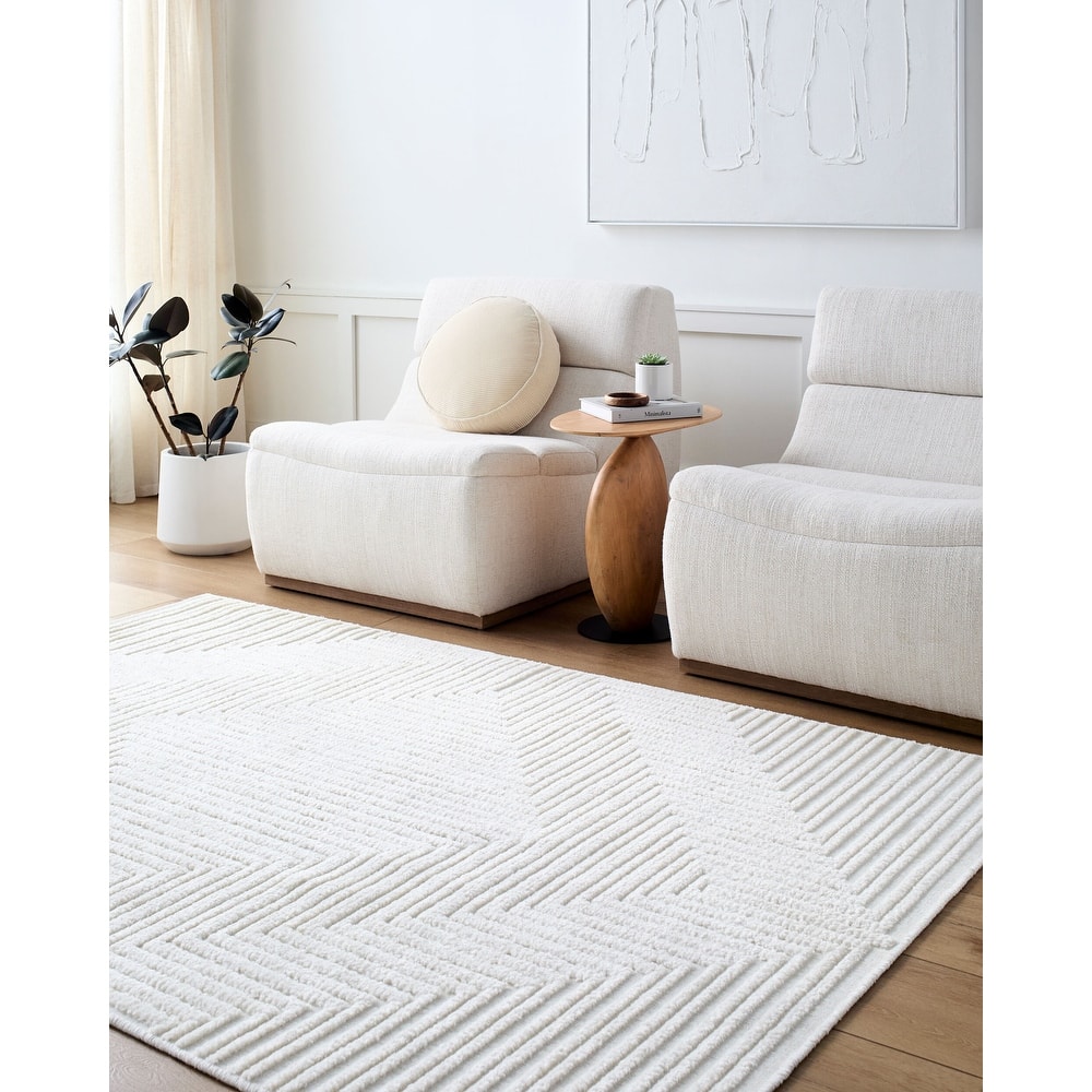 Livabliss Bohemian & Eclectic Lyna Diamond Washable Area Rug