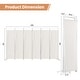 preview thumbnail 4 of 6, 6 Panel Privacy Room Divider Folding Screen with Steel Support Base