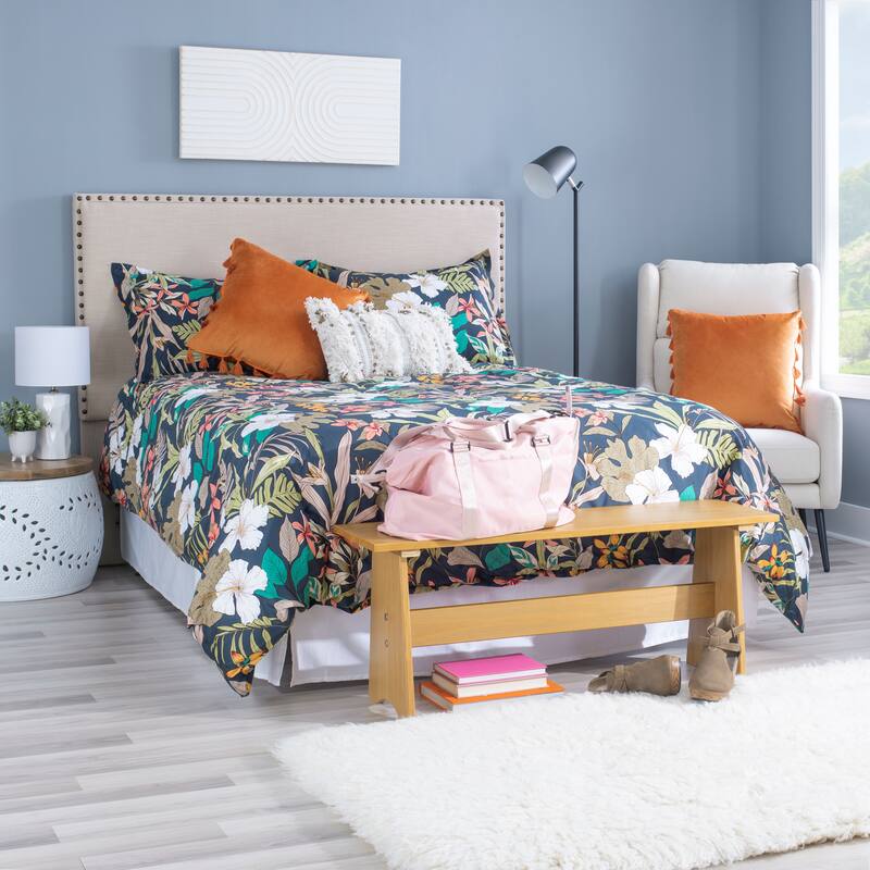 Linon Beatty Large Rustic Backless Bench