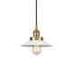 Option Antique Brass / Matte White Halophane