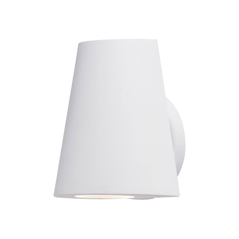 Mini 1-Light LED Outdoor Wall Sconce - White