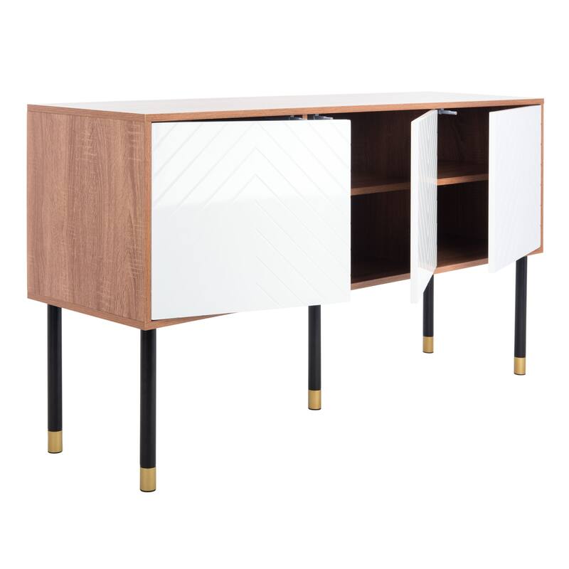 SAFAVIEH Oakley Mid-Century Modern Media 55" TV Stand - 55.1" W x 15.8" L x 29.5" H
