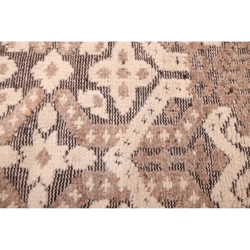 ECARPETGALLERY Hand-knotted Tangier Tan Wool Rug - 8'4 x 10'2