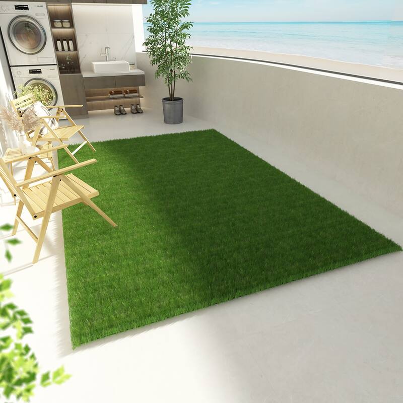118.1"x 78.7" Luxury Synthetic Artificial Grass Turf Rug and Roll - 118.1"x78.7"