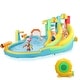 preview thumbnail 2 of 5, Inflatable Water Slide Bouncy Castle with Air Blower - N/A