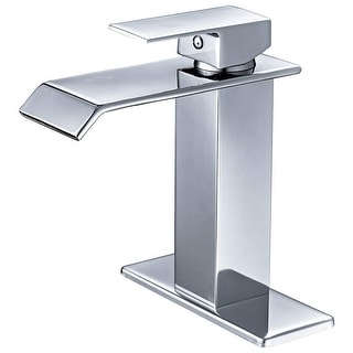 Vibrantbath Waterfall Bathroom Faucet Centerset Basin Tap