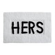 preview thumbnail 16 of 59, Jean Pierre Novelty Cotton Bath Rug - 21"x34" - "His" & "Hers"