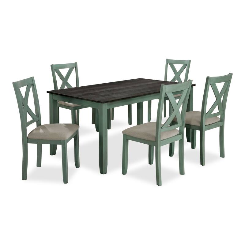 Cleyton Rustic Solid Wood 7-Piece Dining Set by Furniture of America