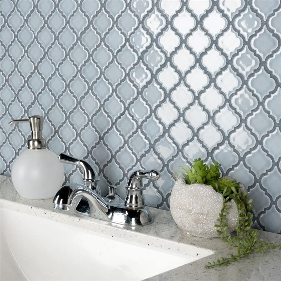 Merola Tile Hudson Tangier Slate 12-3/8" x 12-3/8" Porcelain Mosaic Floor and Wall Tile