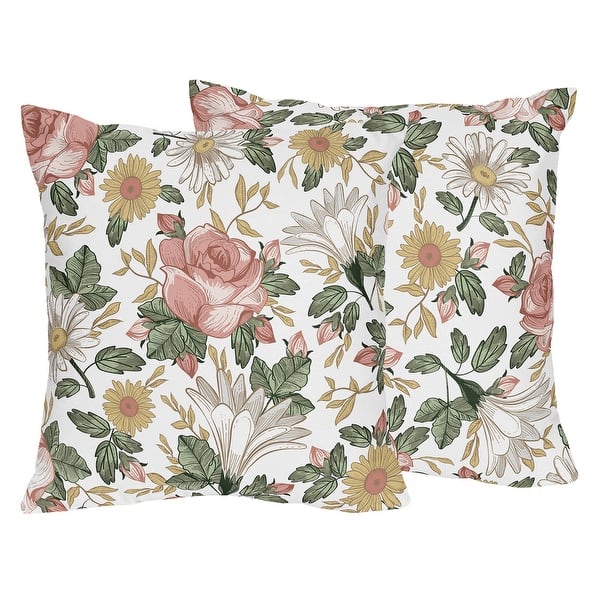 Decorative Pillows. Set of 2. Throw Pillows. 18x18 Accent 