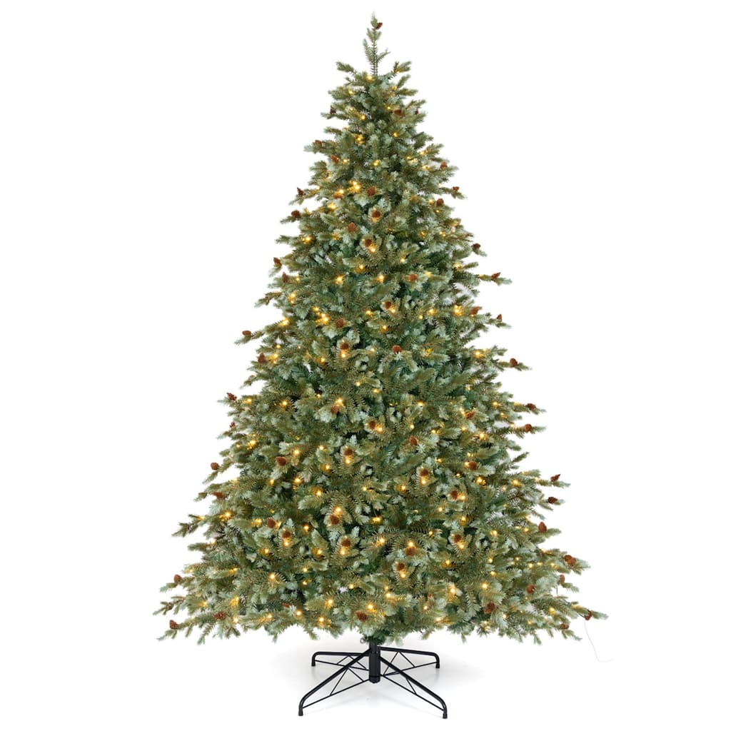 Costway 6/7/8 FT Artificial Christmas Tree with 590 Branch Tips