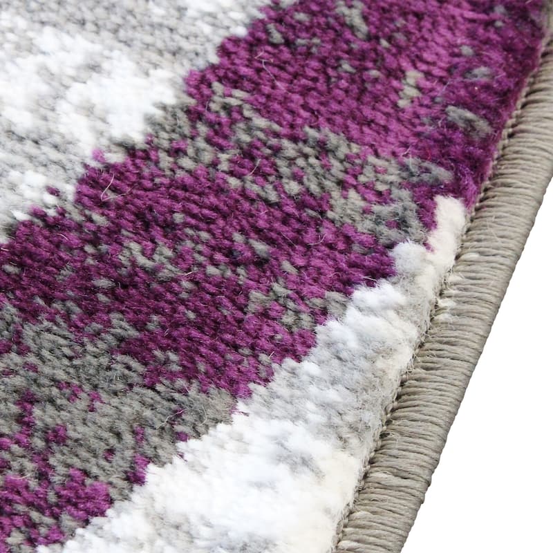 Modern Swirl Design Olefin Area Rug