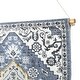 preview thumbnail 4 of 20, Boho Floral Woven Wall Hanging with Macrame Fringe