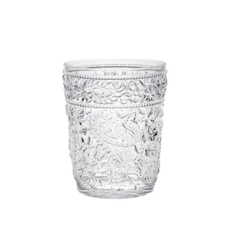 Paisley Acrylic Glasses Drinking Set of 4