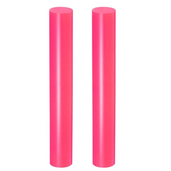 2pcs Acrylic Clay Roller 18.5cm X 2.5cm For Shaping Sculpting Rose Red 