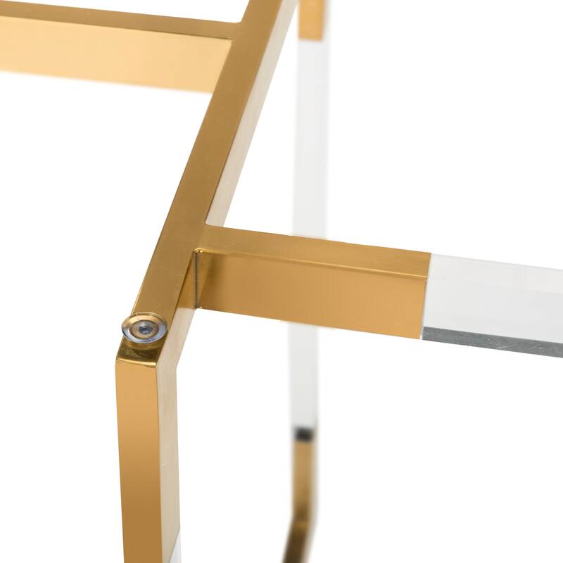 SAFAVIEH Couture Julina Acrylic Dining Table - 72"W x 35"D x 30"H