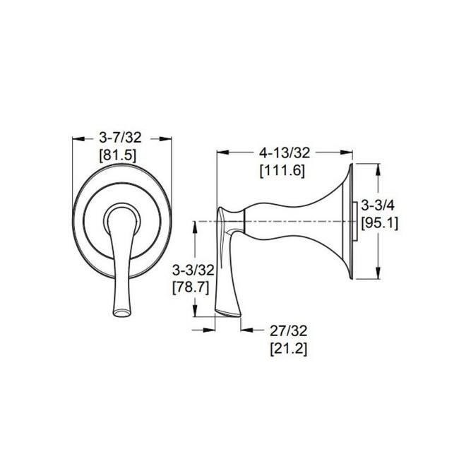Pfister Rhen Single Handle Diverter Valve Trim - Diverter Valve Not