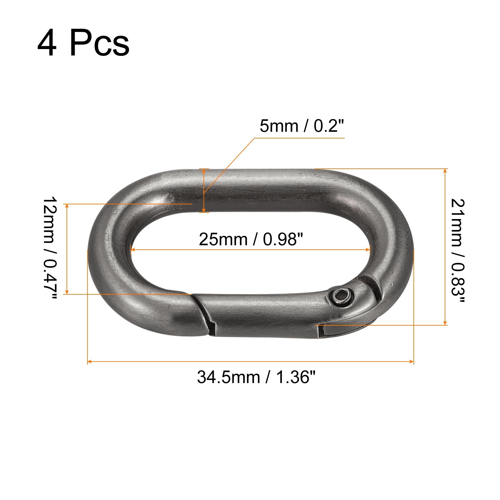 ★新春福袋2024★ Purse DIY for Buckles Snap Spring Metal 34mm Rings, Strap 小物