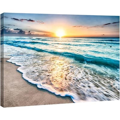 Sea Waves Large Canvas Prints Wall Art Ocean Beach Pictures