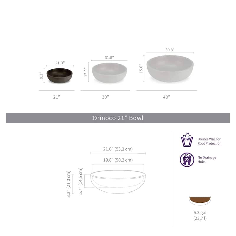 Orinoco Outdoor Large Bowl Planter