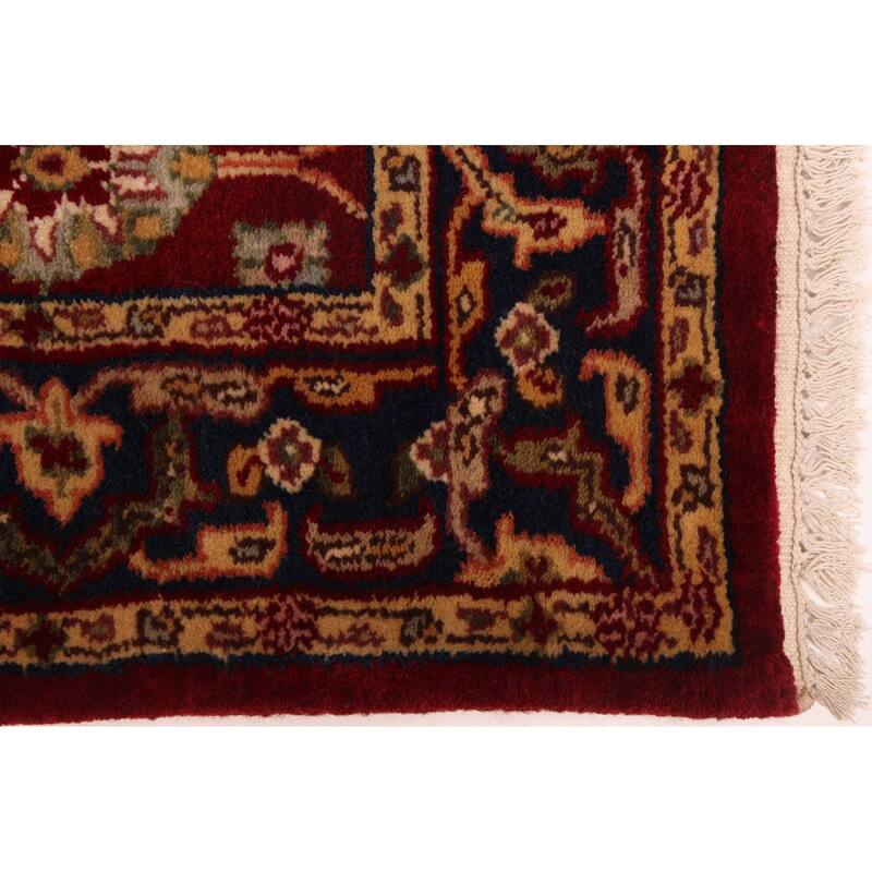 ECARPETGALLERY Hand-knotted Finest Agra Jaipur Red Wool Rug - 2'6 x 11'7