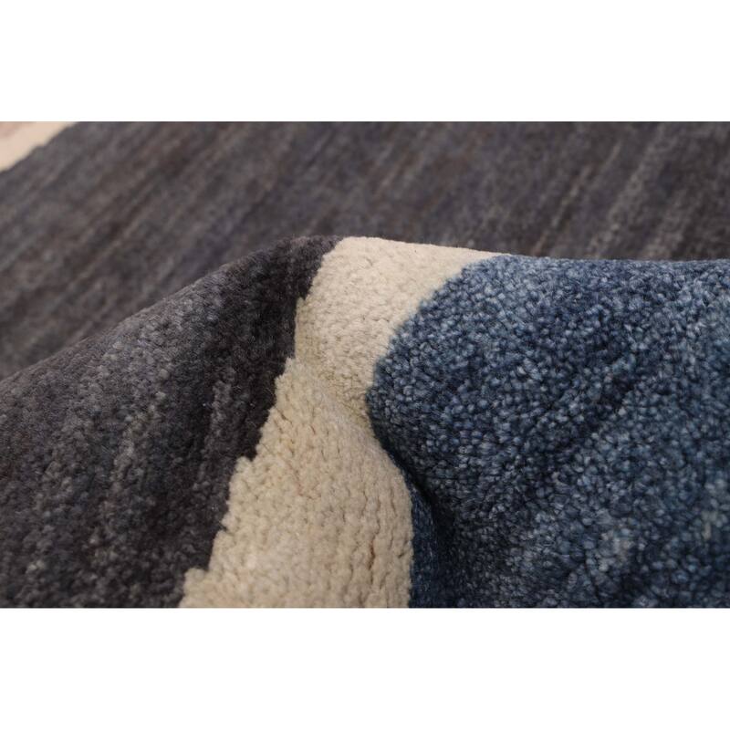 ECARPETGALLERY Hand-knotted Peshawar Ziegler Light Khaki Wool Rug - 5'0 x 6'10