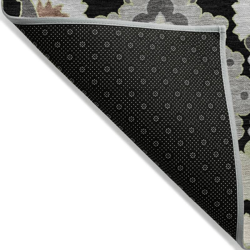 Machine Washable Indoor/ Outdoor Boho Traditional Chantille Rug