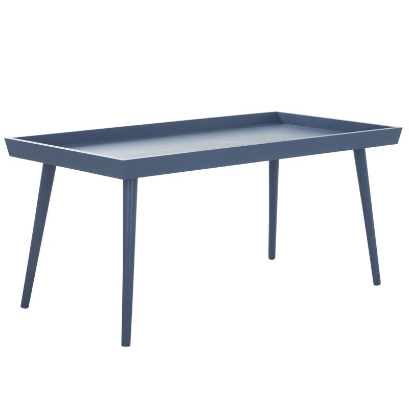 SAFAVIEH Parlee Antique White Coffee Table with Tray - 41.8" x 21.8" x 19" - 42"W x 22"D x 19"H