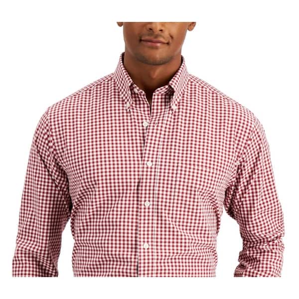 club room dress shirt Men's Regular Fit Traveler Red Size 15X34X35 - Bed Bath & Beyond Variant:Sweetheart Pink Small NWT A.L.C. Renzo Sleeveless Web Collection: Transitional to AW93 Linen In any setting