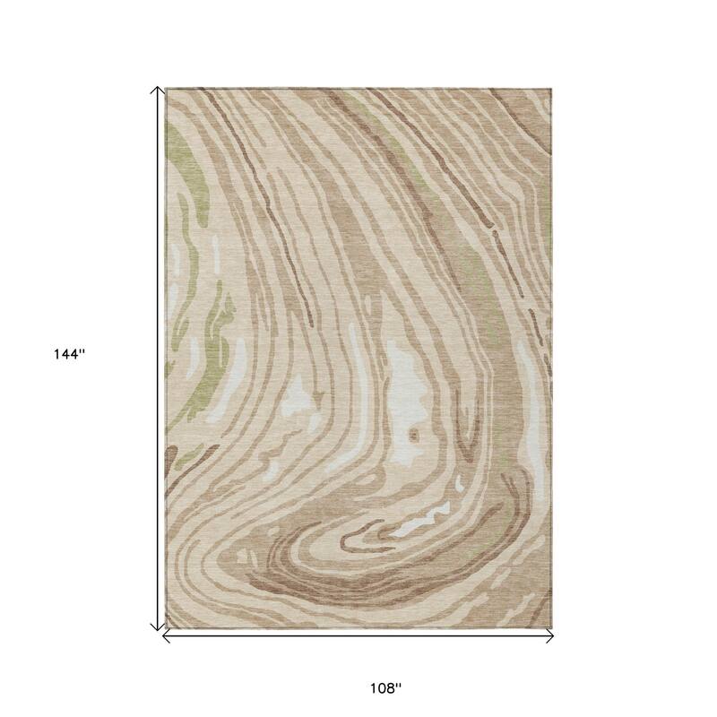 HomeRoots Abstract Transitional Rectangle Outdoor Rug