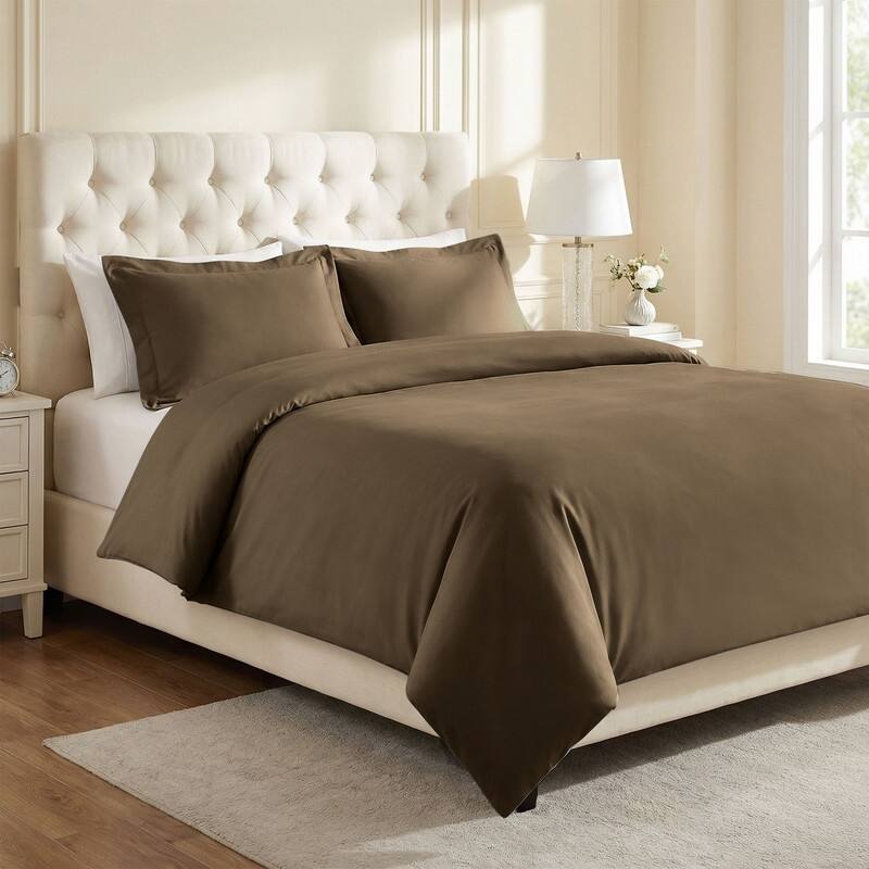 Superior Wrinkle Resistant Cotton Blend Duvet Cover Set