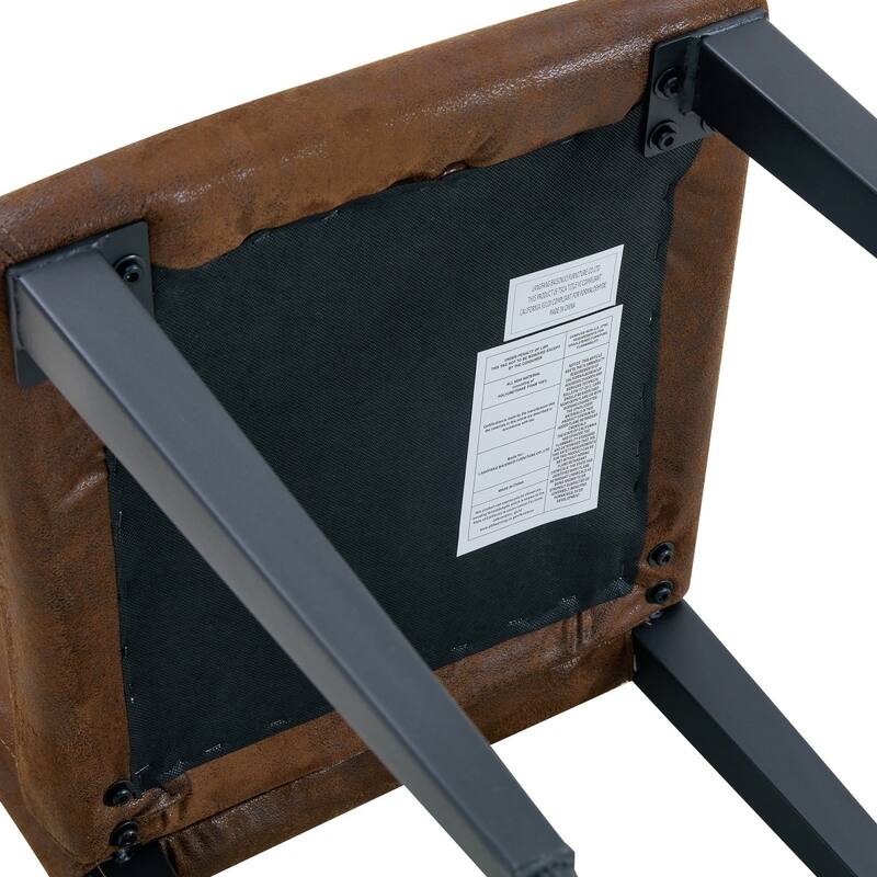 16" Modern Upholstered Dining Chair with Metal Legs, Set of 4