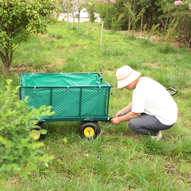 Multi-functional cart with detachable metal frame for farm and garden use