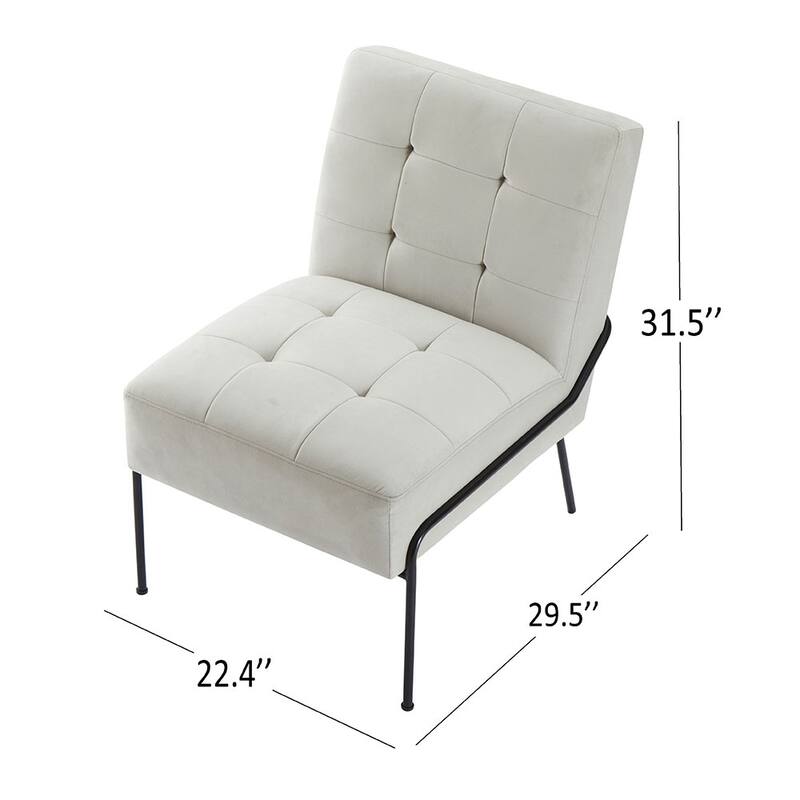 Carbon Loft Hofstetler Armless Accent Chair