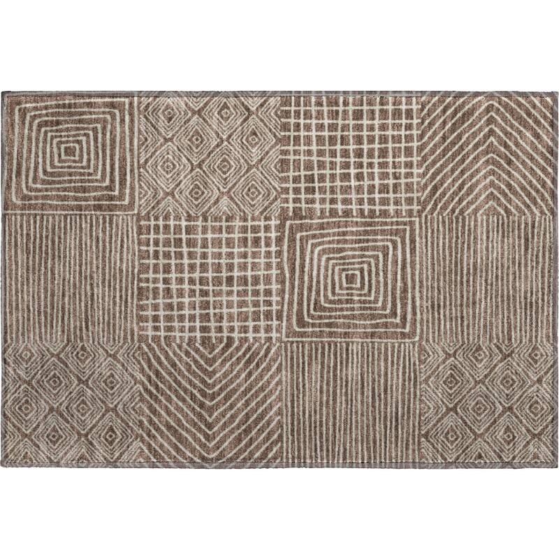 Premium Washable Super Soft Geo Motif Mayfield Rug