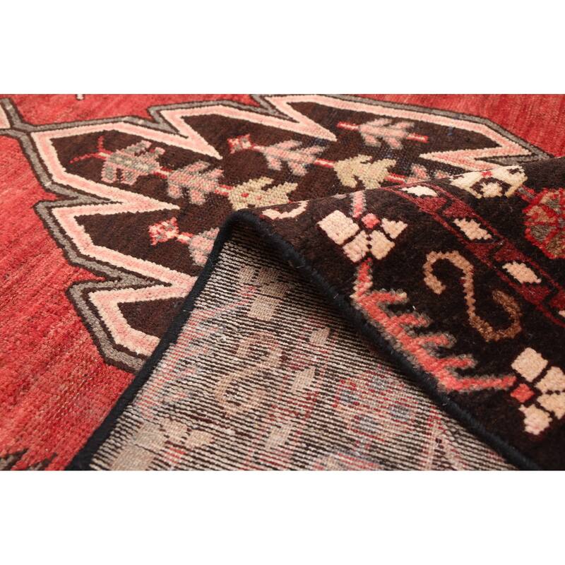 ECARPETGALLERY Hand-knotted Andelz Red Wool Rug - 4'0 x 6'1