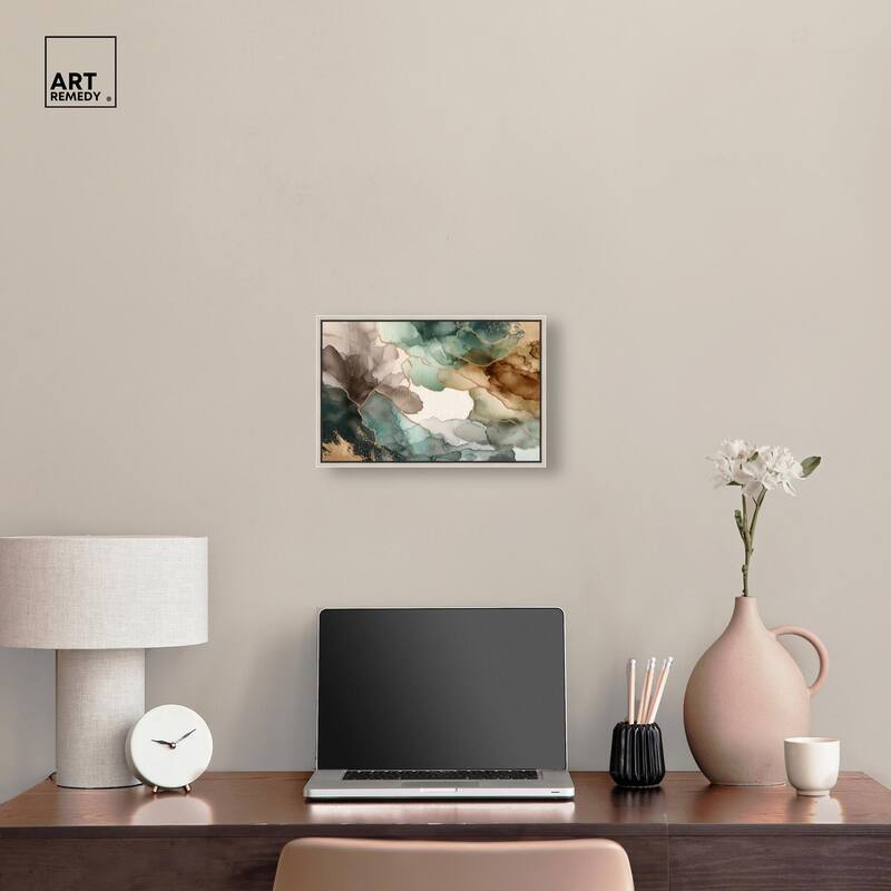 Golden Estuary II Canvas by Art Remedy
