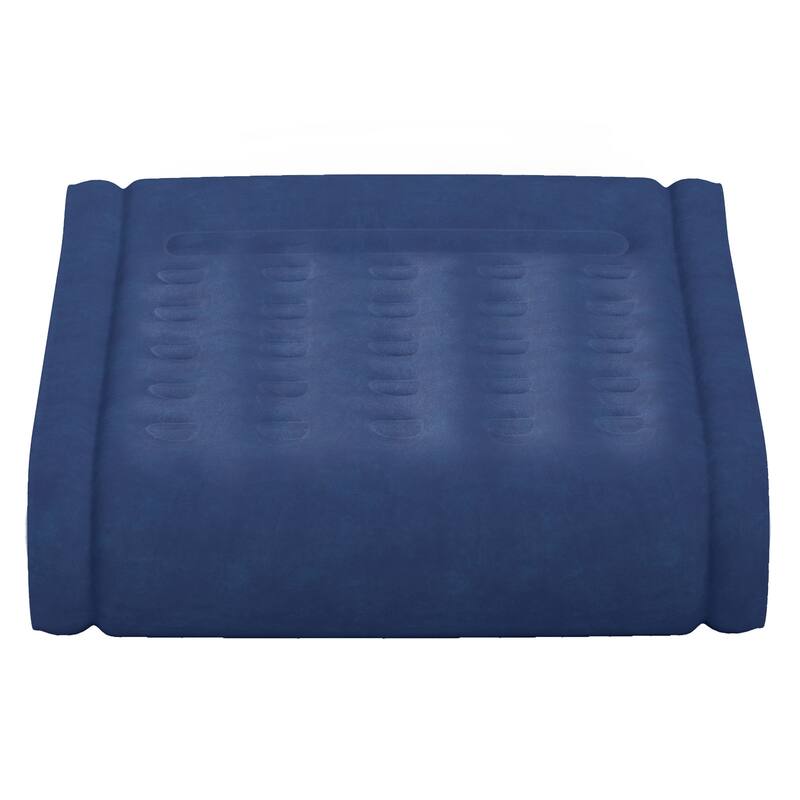 Moasis Queen 17 Inch Inflatable Mattress with Integrated Pillow