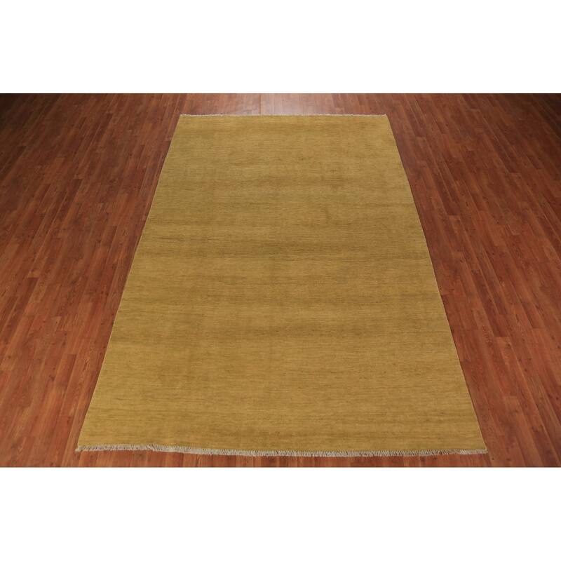 Modern Gabbeh Oriental Area Rug Handmade Bedroom Wool Carpet - 6'6" x 9'7"