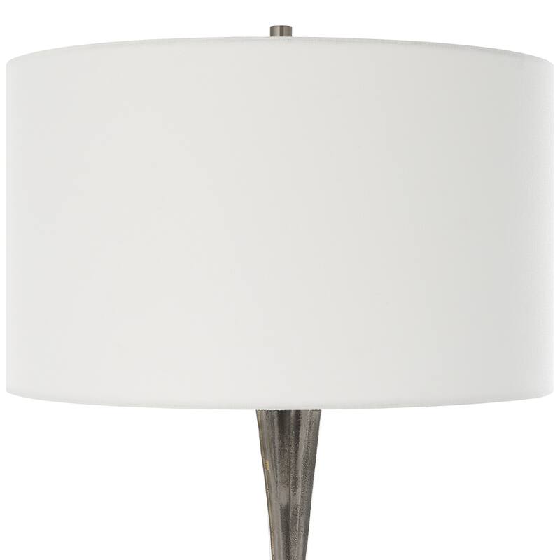 Handcrafted Table Lamp with Drum Shade - 32" - Black