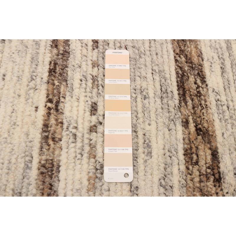 ECARPETGALLERY Hand-knotted Tangier Ivory Wool Rug - 8'0 x 9'11