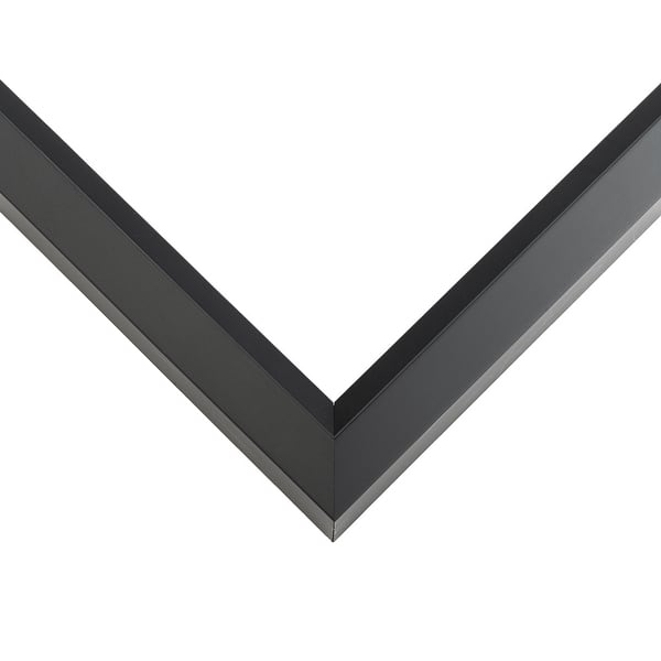 38x10 Shadow Box Frame Black Real Wood Contemporary Shadowbox Display