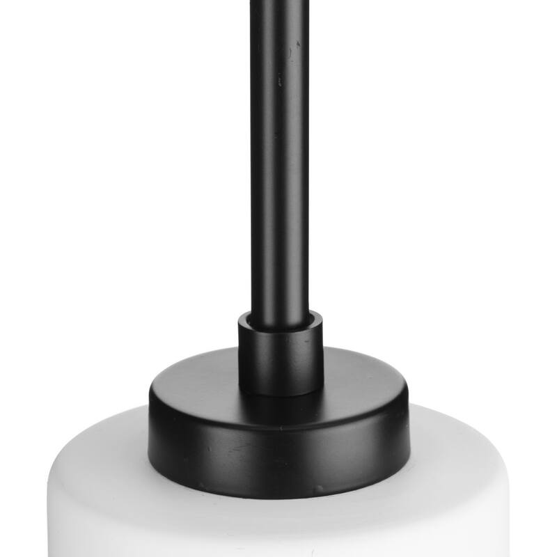 Cofield Collection One-Light Matte Black Transitional Pendant - 4 in x 4 in x 9.75 in