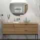 preview thumbnail 5 of 8, Clear 14 in. Round Tempered Glass Vessel Bathroom Sink with Faucet and Pop-up Drain - 14x14 inch