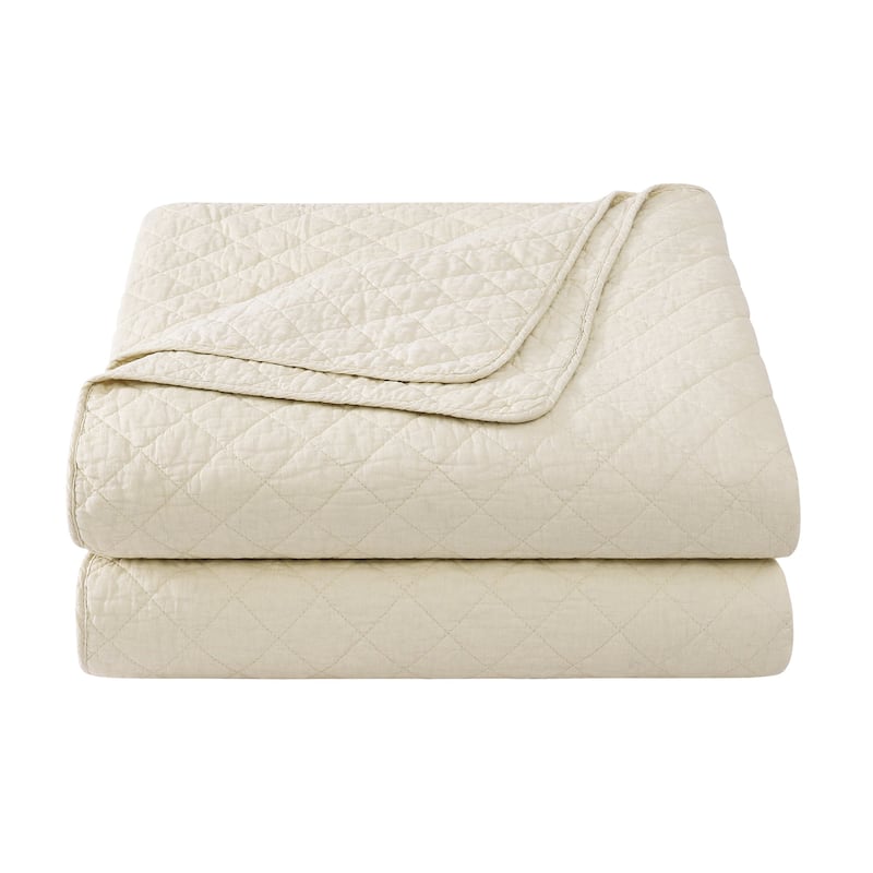 Indigo Hill by HiEnd Accents Cotton Comfort Shabby Chic Bedding Lightweight 3 Piece Quilt Set