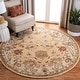 preview thumbnail 8 of 44, SAFAVIEH Handmade Bergama Ressie Oriental Hand-spun Wool Rug 4' Round - Taupe/Ivory - Round
