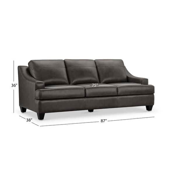 dimension image slide 0 of 2, Merona Top Grain Leather Sofa