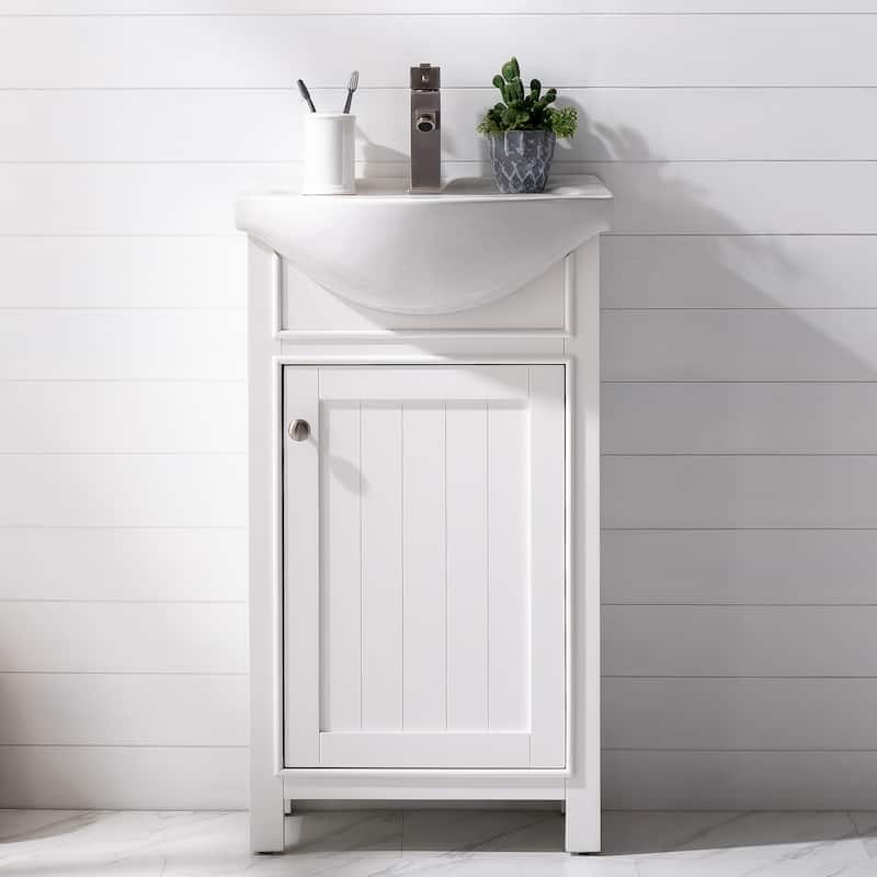 Marian 20" Single Sink Vanity - White