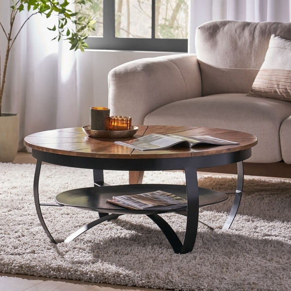 Boho circle coffee shop table